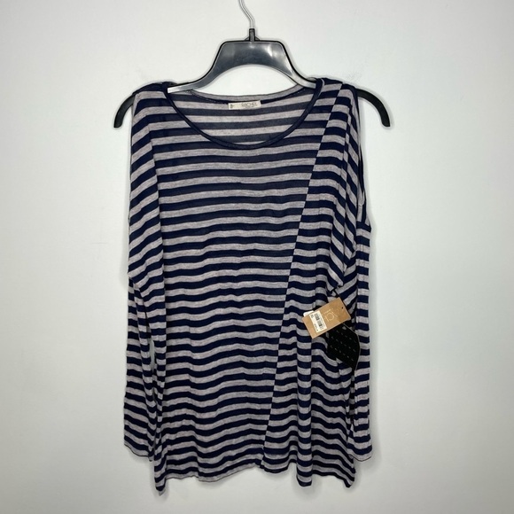 NWT Rachel rachel toy cold shoulder top size large - Picture 1 of 6